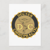 DC-LOGO - CHIROPRAKTISCHER KADUCEUS POSTKARTE (Vorderseite)