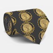 DC-LOGO - DOKTOR CHIROPRACTIC CADUCEUS KRAWATTE (Gerollt)