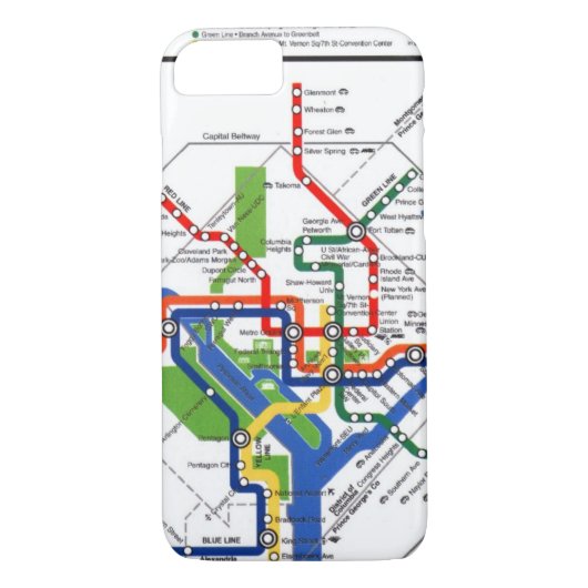 DC-Metro Case-Mate iPhone Hülle (Rückseite)