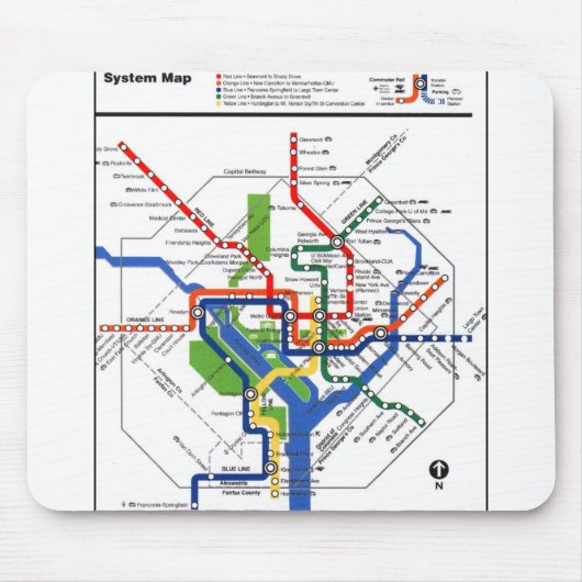 DC-Metro Mousepad (Vorne)