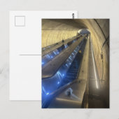 DC Metro Rolltreppe Postkarte (Vorne/Hinten)