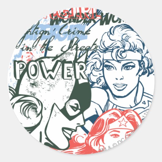 DC Originale - ausgeteilt Runder Aufkleber (Vorderseite)