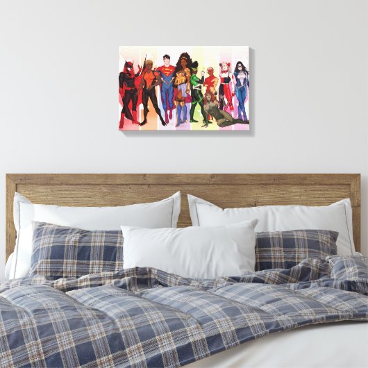 DC Pride Comic Cover 2022 Variante Leinwanddruck (Insitu (Schlafzimmer))