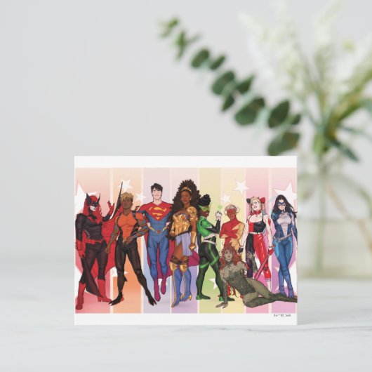 DC Pride Comic Cover 2022 Variante Postkarte (Stehend Vorderseite)