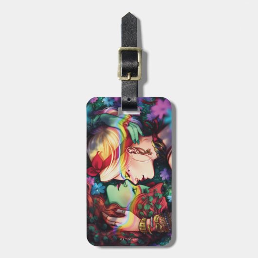 DC Pride Harley Quinn & Poison Ivy Comic Cover Gepäckanhänger (Vorderseite vertikal)