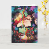 DC Pride Harley Quinn & Poison Ivy Comic Cover Karte (Gelbe Blume)