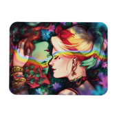 DC Pride Harley Quinn & Poison Ivy Comic Cover Magnet (Horizontal)