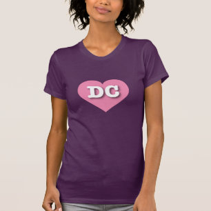 DC Rosa Herz - I Liebe DC T-Shirt