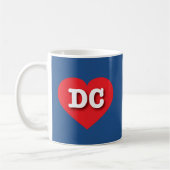 DC Rotes Herz - I Liebe DC Kaffeetasse (Links)