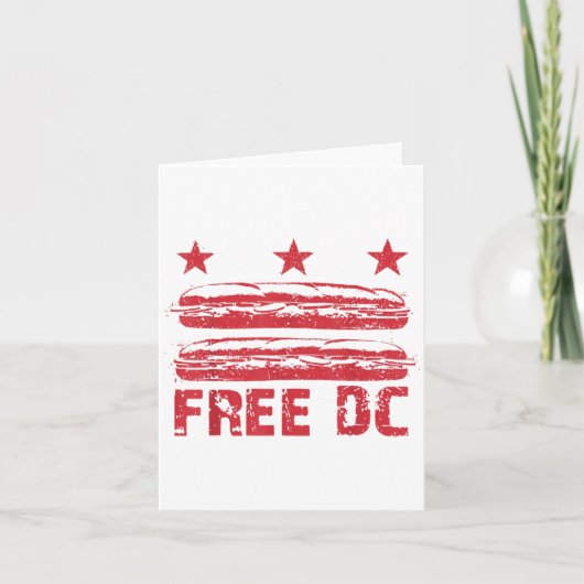 Dc Sandwich Typ Free Dc, DC Flag Sub Sandwiche Karte (Vorderseite)