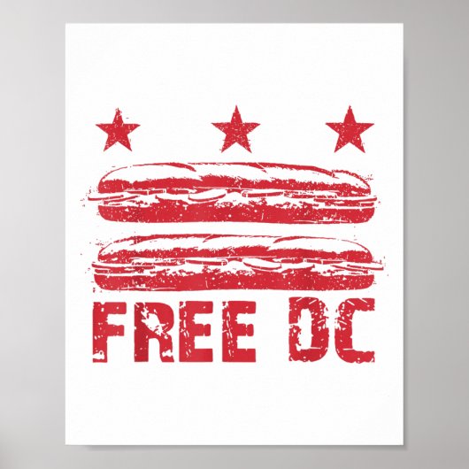 Dc Sandwich Typ Free Dc, DC Flag Sub Sandwiche Poster (Vorne)