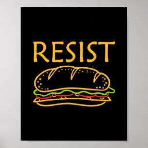 Dc Sandwich-Typ wehrt sich gegen Sandwich-Werfer A Poster