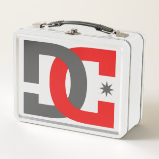 DC Skateboard-Logo Fanart Metall Brotdose