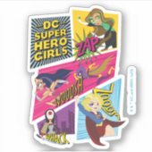 DC Super Hero Girls Action Panels Aufkleber (Vorderseite)