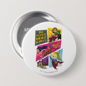 DC Super Hero Girls Action Panels Button (Vorne & Hinten)
