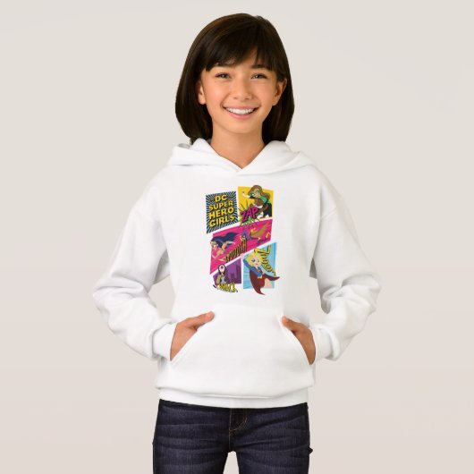 DC Super Hero Girls Action Panels Hoodie (Vorne ganz)