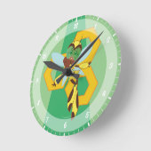 DC Super Hero Girls Bumble Bee Runde Wanduhr (Winkel)