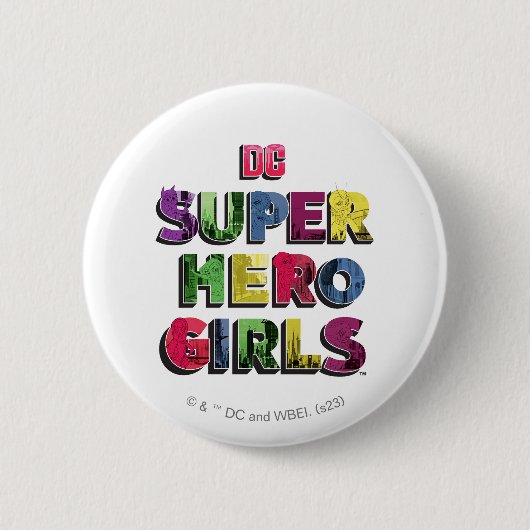 DC Super Hero Girls City Letters Button (Vorderseite)