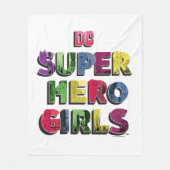 DC Super Hero Girls City Letters Fleecedecke (Vorderseite)