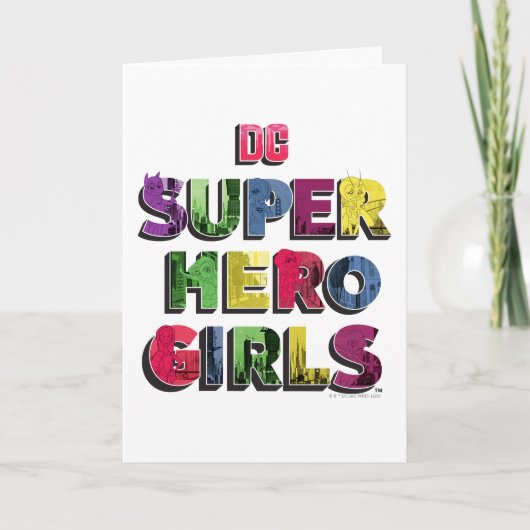DC Super Hero Girls City Letters Karte (Vorderseite)
