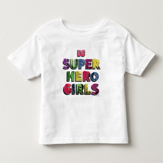 DC Super Hero Girls City Letters Kleinkind T-shirt (Vorderseite)
