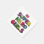 DC Super Hero Girls City Letters Serviette (Ecke)