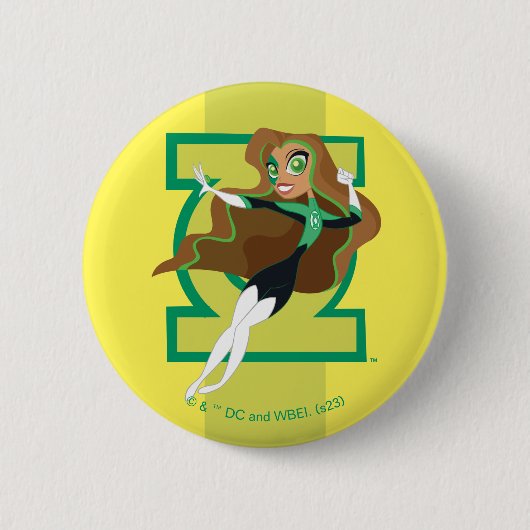 DC Super Hero Girls Green Lantern Button (Vorderseite)