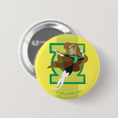 DC Super Hero Girls Green Lantern Button (Vorne & Hinten)