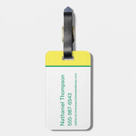 DC Super Hero Girls Green Lantern Gepäckanhänger (Rückseite vertikal)