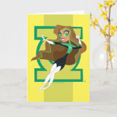 DC Super Hero Girls Green Lantern Karte (Gelbe Blume)