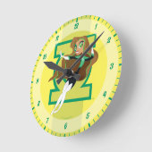 DC Super Hero Girls Green Lantern Runde Wanduhr (Winkel)
