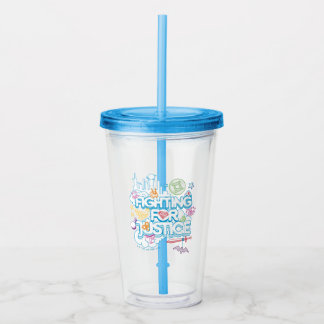 DC Super Hero Girls kämpfen für Gerechtigkeit Acryltrinkbecher