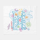 DC Super Hero Girls kämpfen für Gerechtigkeit Fleecedecke (Vorderseite (Horizontal))