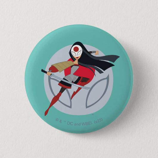 DC Super Hero Girls Katana Button (Vorderseite)