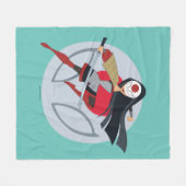 DC Super Hero Girls Katana Fleecedecke (Vorderseite (Horizontal))