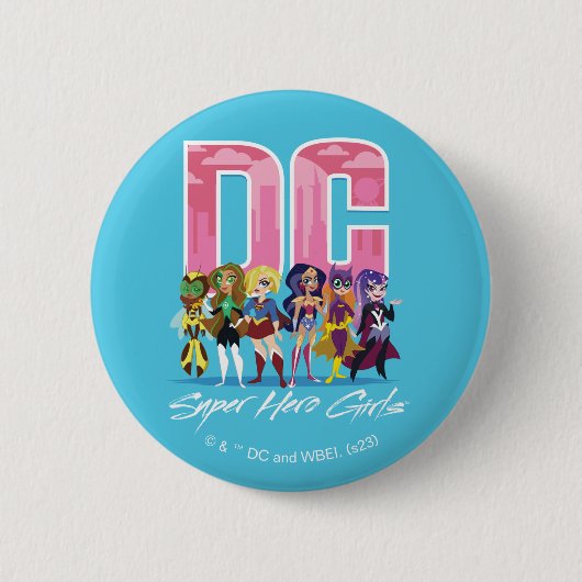 DC Super Hero Girls Lineup Button (Vorderseite)