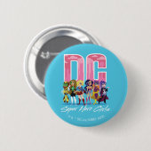 DC Super Hero Girls Lineup Button (Vorne & Hinten)