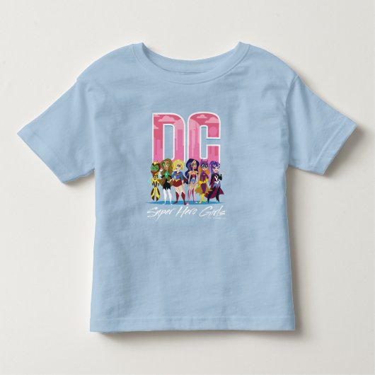 DC Super Hero Girls Lineup Kleinkind T-shirt (Vorderseite)