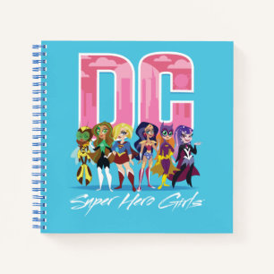 DC Super Hero Girls Lineup Notizblock