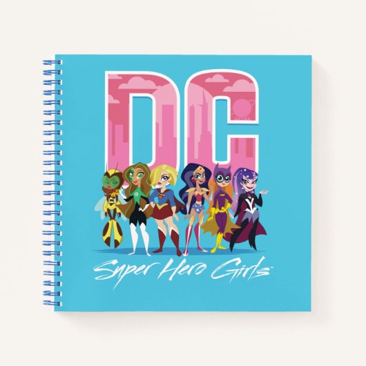 DC Super Hero Girls Lineup Notizblock (Vorderseite)