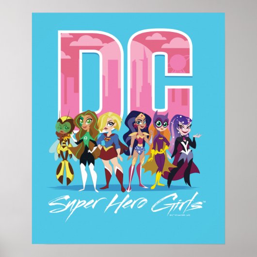 DC Super Hero Girls Lineup Poster (Vorne)