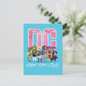DC Super Hero Girls Lineup Postkarte (Stehend Vorderseite)