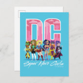 DC Super Hero Girls Lineup Postkarte (Vorne/Hinten)