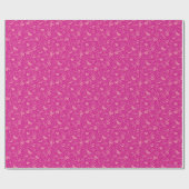 DC Super Hero Girls Pink Icon Muster Geschenkpapier (Flach)