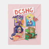 DC Super Hero Girls Quartett Fleecedecke (Vorderseite)