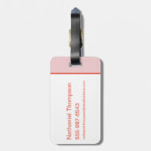 DC Super Hero Girls Quartett Gepäckanhänger (Rückseite vertikal)