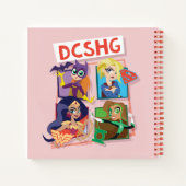 DC Super Hero Girls Quartett Notizblock (Rückseite)