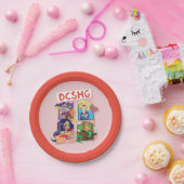 DC Super Hero Girls Quartett Pappteller (Party)