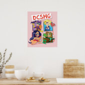 DC Super Hero Girls Quartett Poster (Küche)