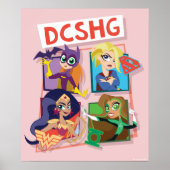 DC Super Hero Girls Quartett Poster (Vorne)